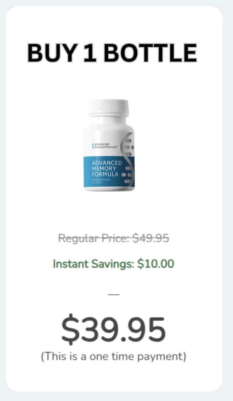 Advanced Memory Formula-1-bottle-price-$39.95