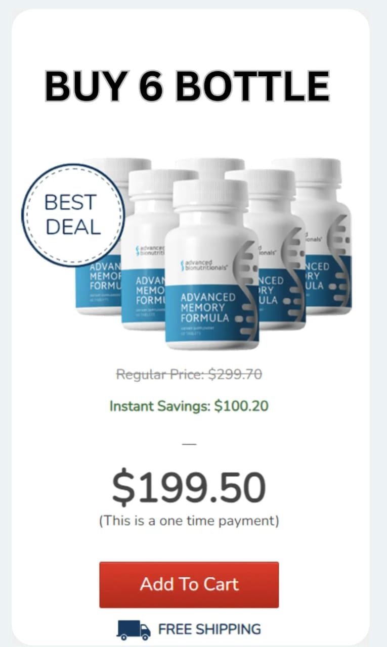 Advanced Memory Formula-6-bottle-price-$199